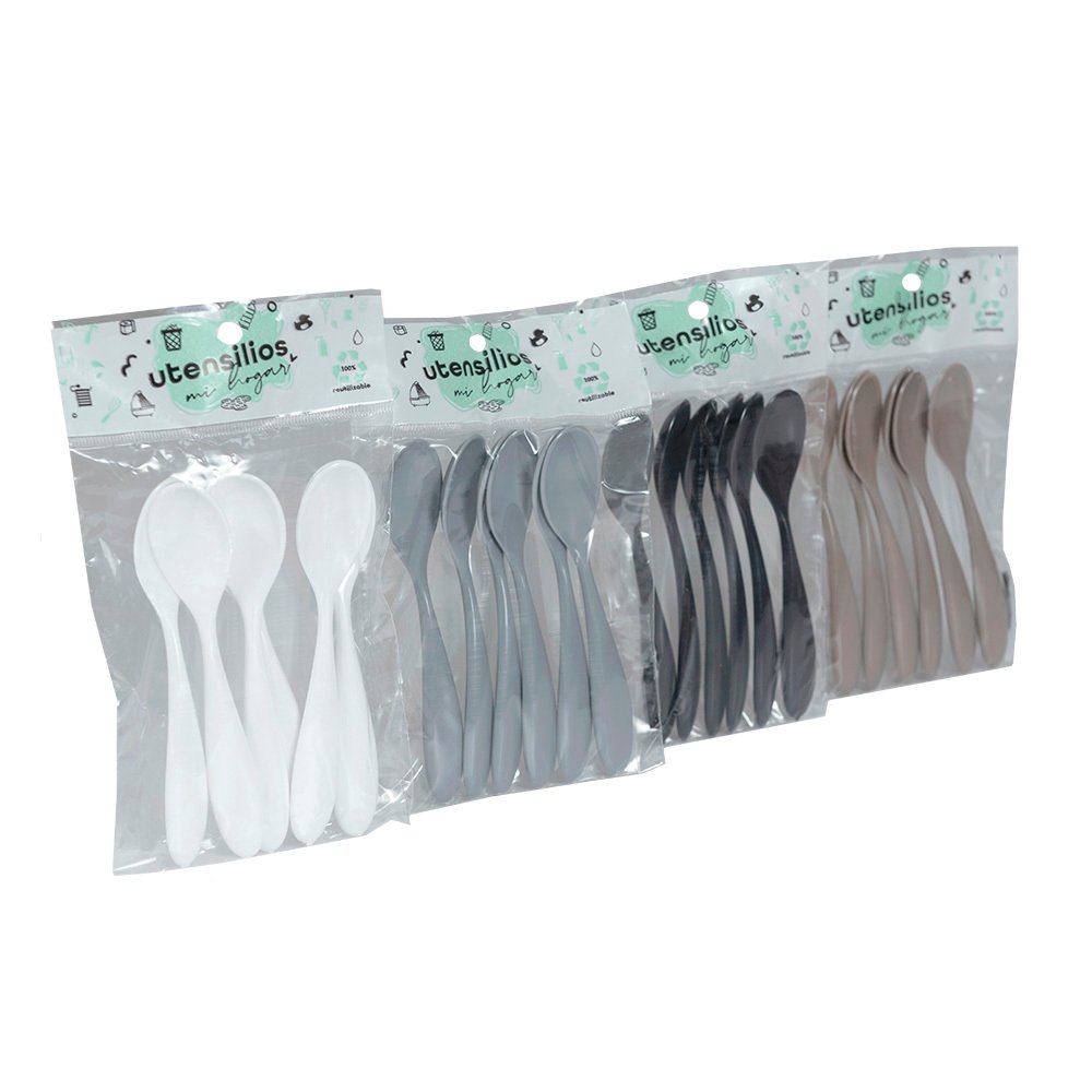 SOT BOLSA CUCHRITA 6PC 短柄塑料勺 1223
