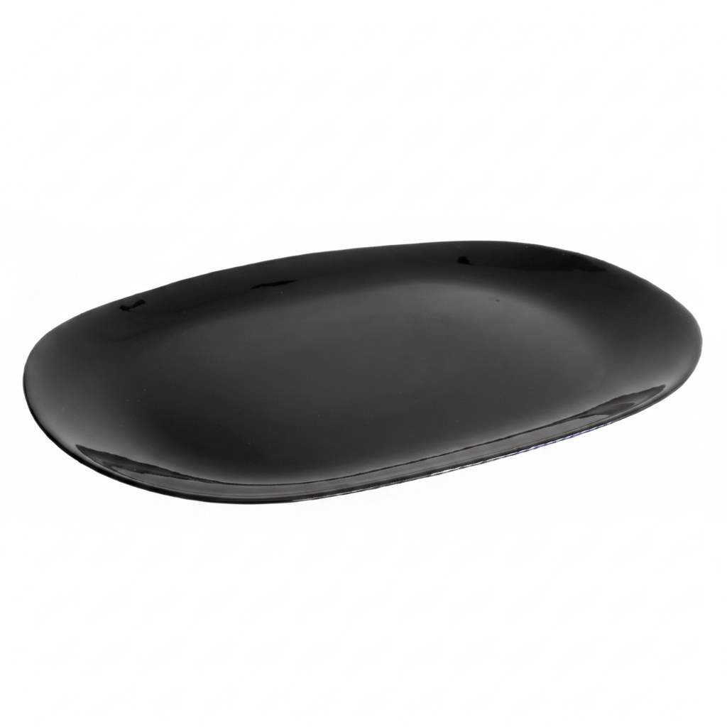 PLATO CERAMICA 12' 黑陶瓷盘82676 HLFYP120