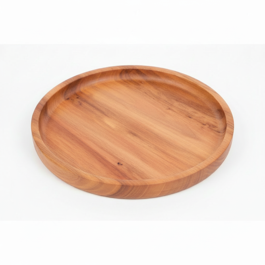 BANDEJA PLATO MADERA 18CM 木制小盘 CA5438Z