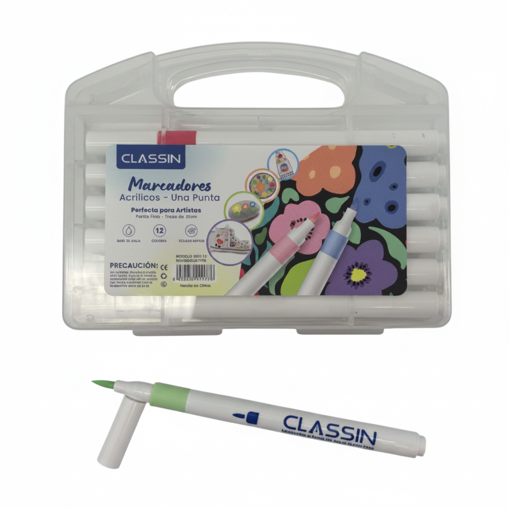 MARCADORES 12U 3303-12 水彩笔12色盒装 MARCS11776-160