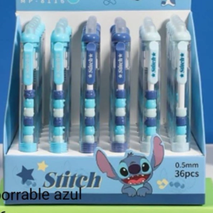 LAPICERA BORRABLE AZUL STITCH*36 史迪奇水笔36盒装 LAPCS81168