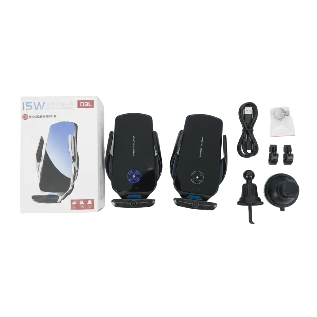 CARGADOR DE AUTO CON SENSOR 15W 车载支架充电器 H53-004A56