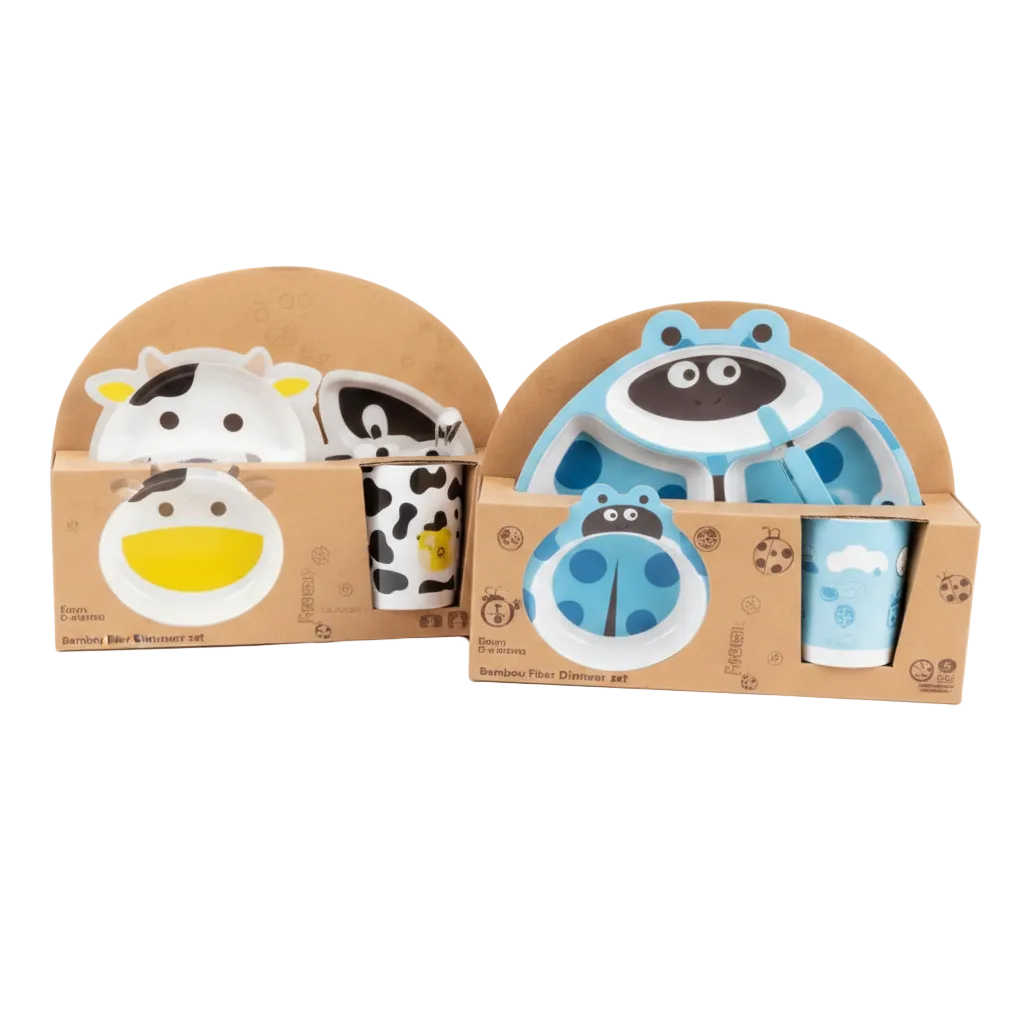 SET BEBE 5PCS 婴儿卡通饭具五件套 NS319801Z