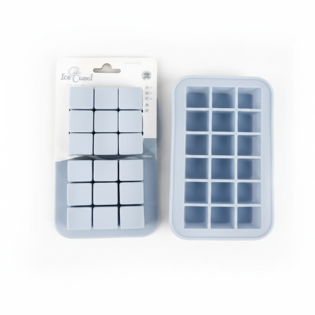 CUBETERA 18 CUBOS SILICONA 硅胶18格冰模具 B6003Z1