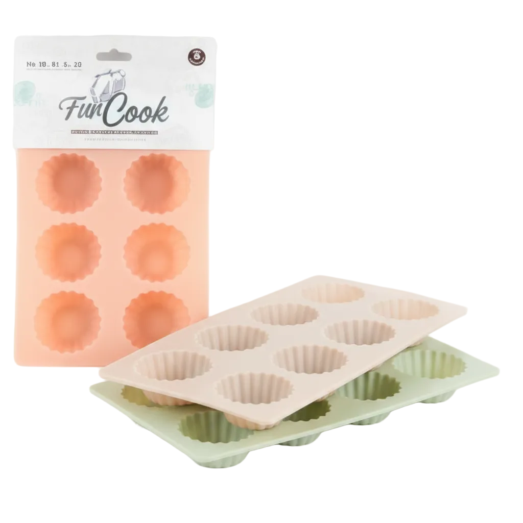 MOLDE SILICONA CUPCAKES *8 蛋糕六硅胶模具 HQRG-2Z2