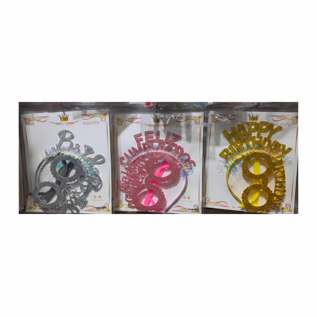 SET VINCHA CON LENTE 生日眼镜加头箍 LF-26000
