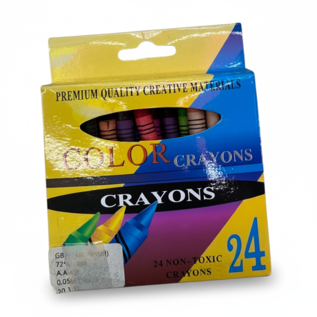 CRAYONES *24PCS 彩色蜡笔24支装 AB-70049