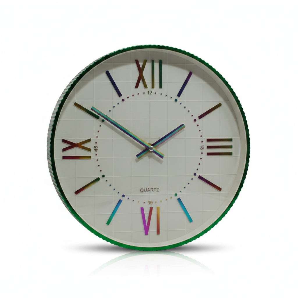 RELOJ DE PARED 彩字圆形时钟 AB-40203
