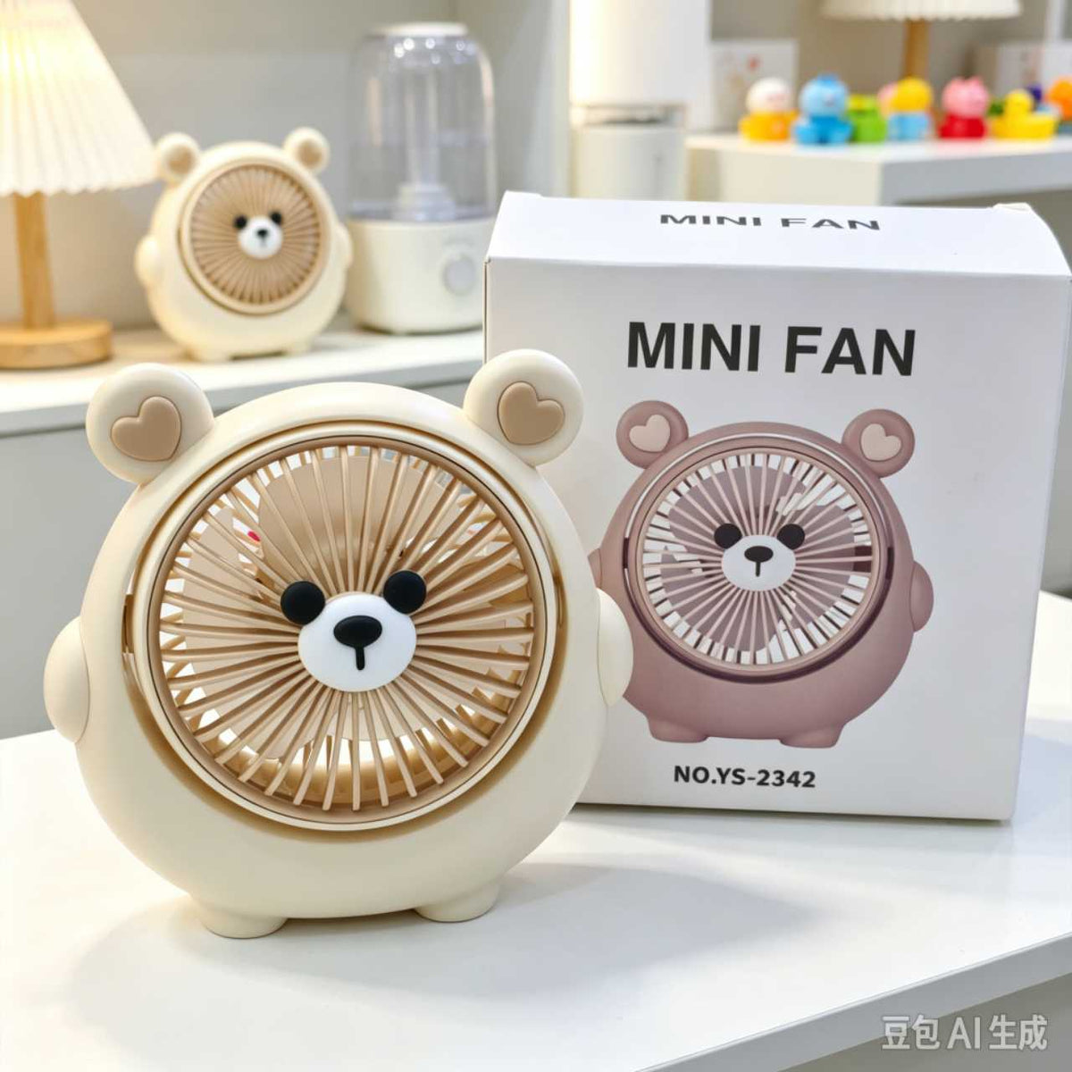VENTILADOR MINI FAN 卡通桌面风扇 10511