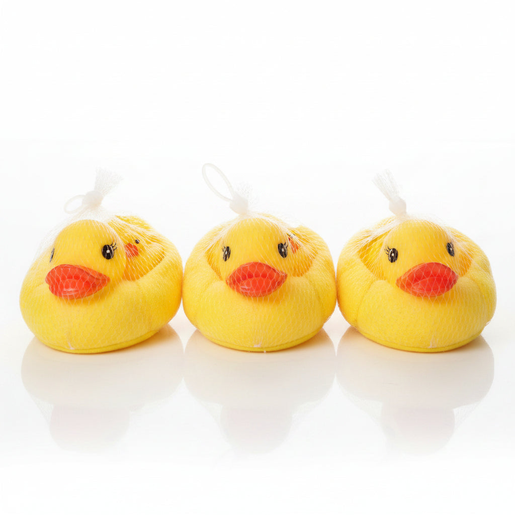 BOLSA DE 4 PATITOS SILICONA 小黄鸭四件套 DD-4635-1