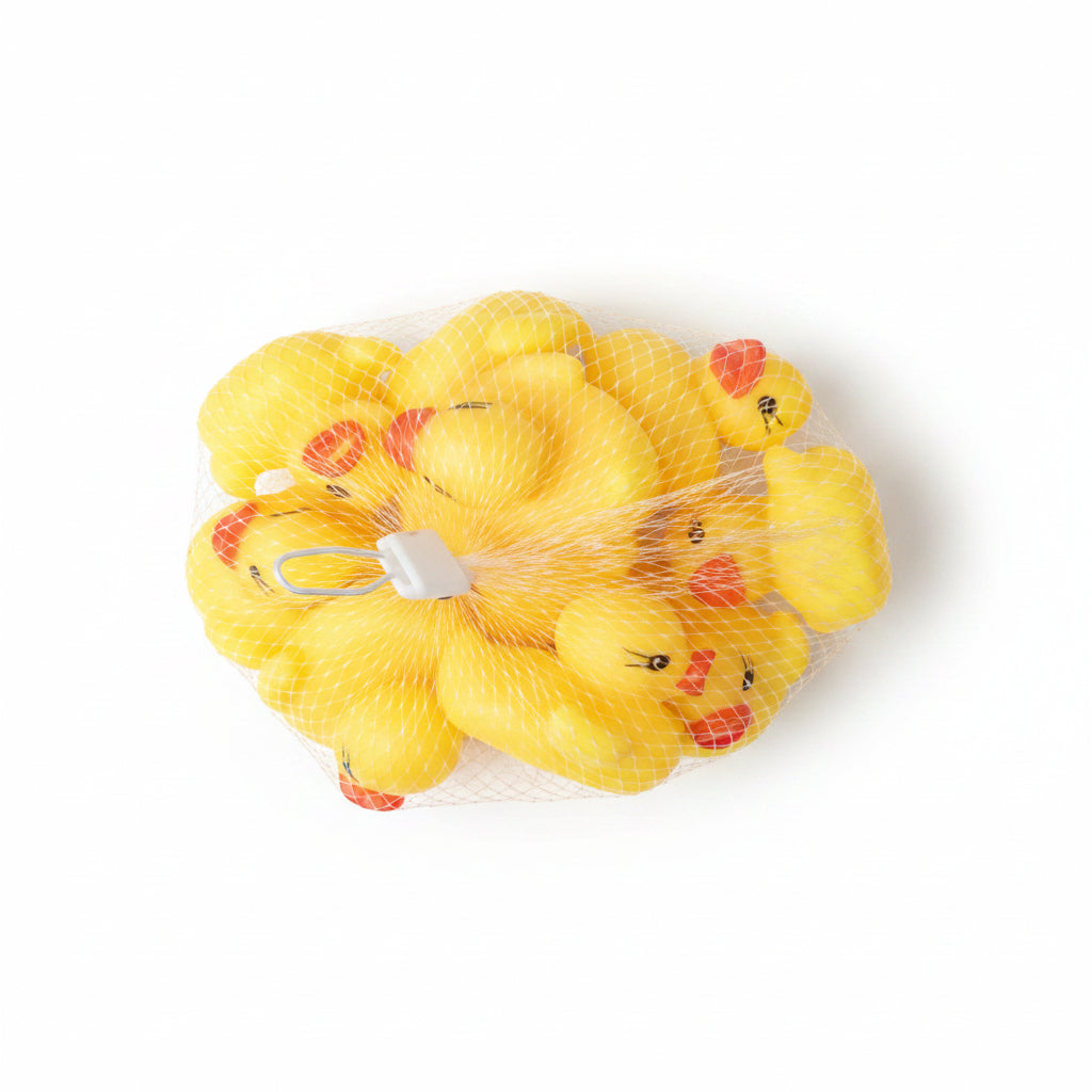 BOLSA DE 10 PATITOS SILICONA 小黄鸭十件套 DD-5670