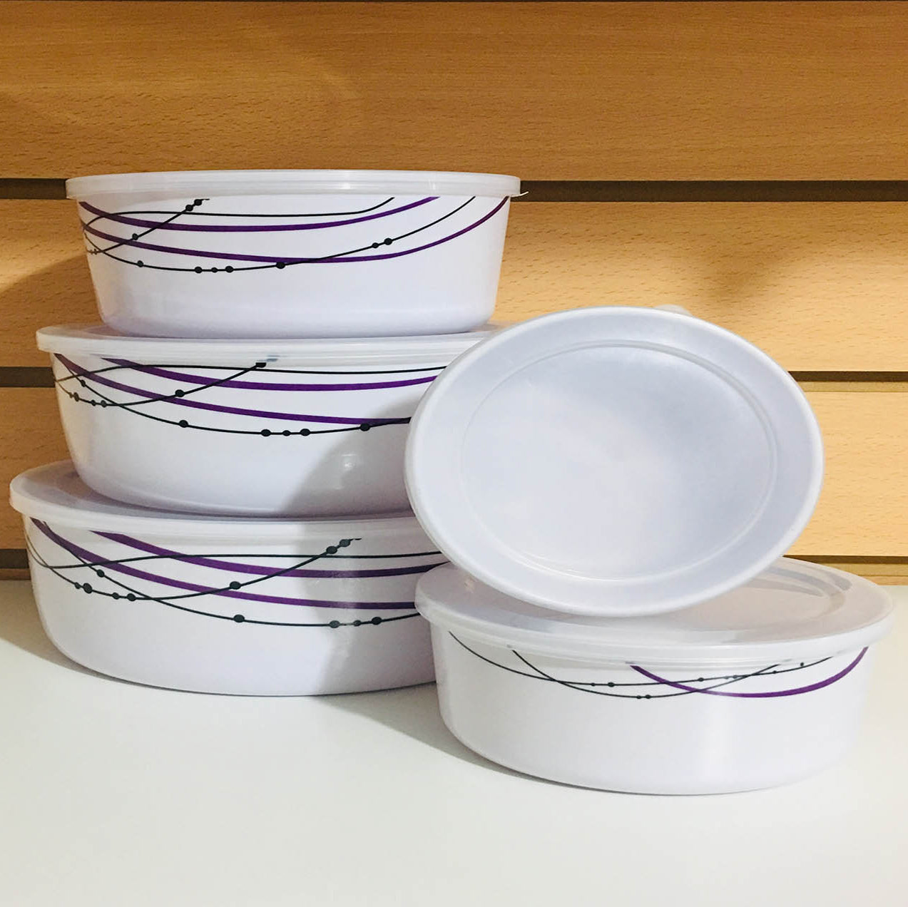 SET DE TUPPER 5PC带盖碗61056 6105-1724
