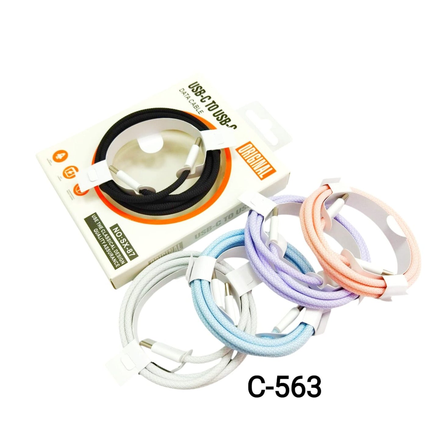 CABLE TIPOC A TIPOC 1M 双C口编织充电线 C-563