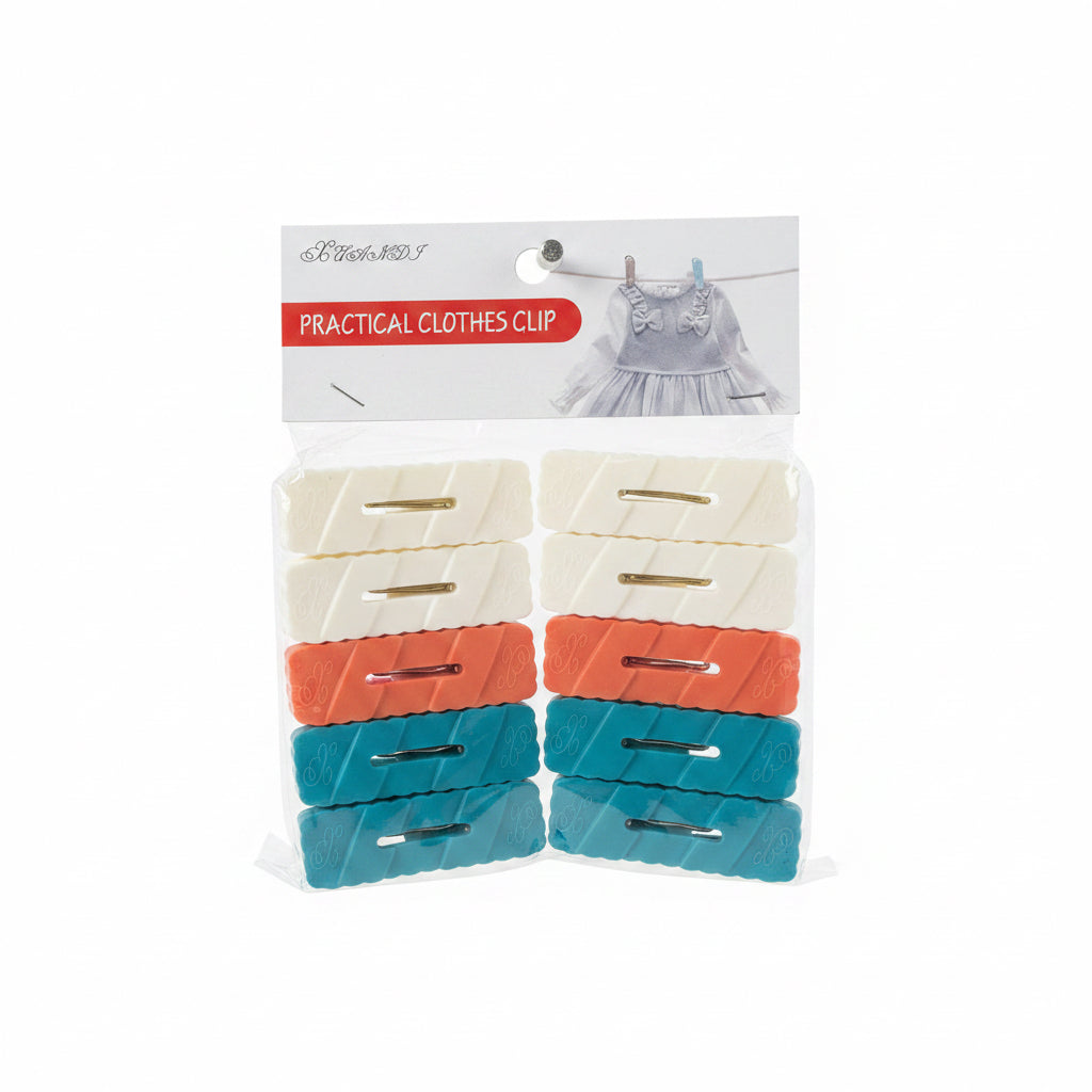 BROCHES*10 塑料衣夹子 AB-30808