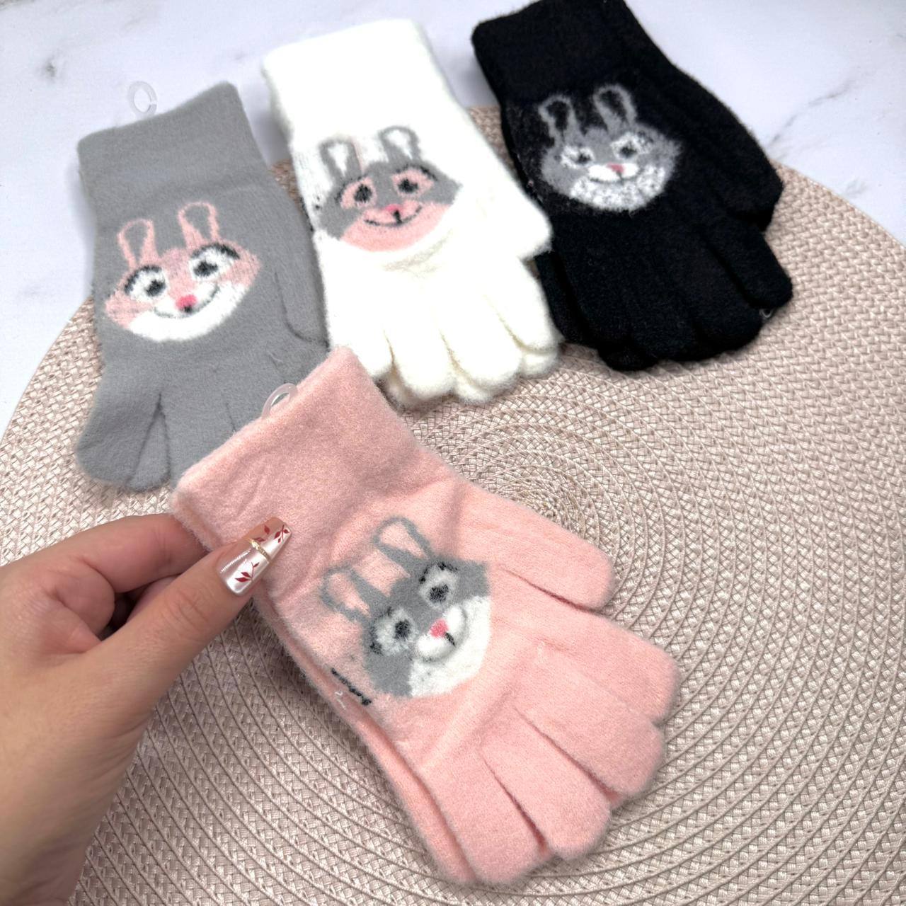 GUANTES 17CM CONEJO 儿童兔子手套 ABC-M-4