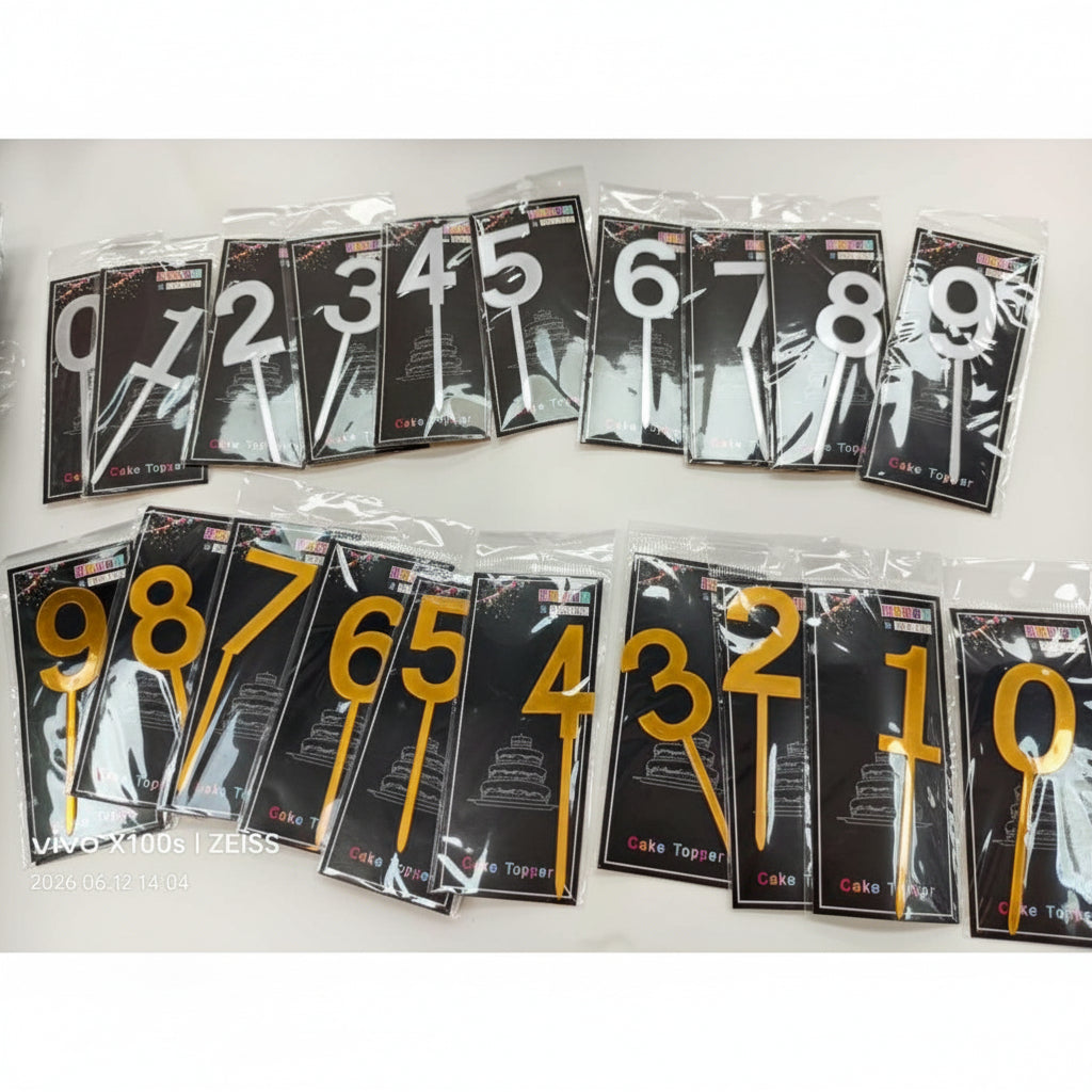 NUMERO CHICO SIN CORONA 蛋糕数字装饰 H73-006B15