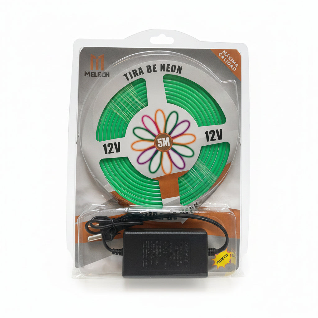TIRA D/NEON LED VERDE 5M 绿色灯带 MELECH-86/3868