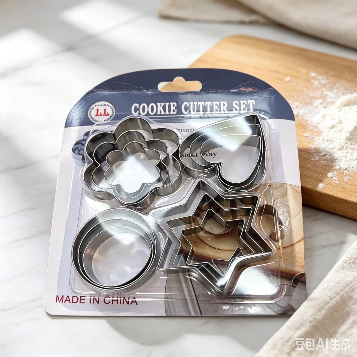CORTANTES DE GALLETITAS 12pcs吸卡饼干模具06218
