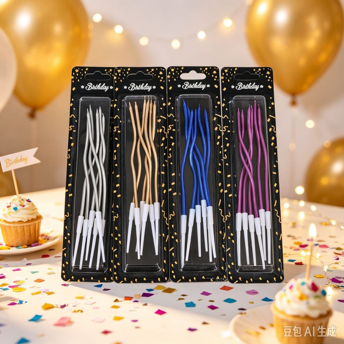 VELAS ONDA 6PCS 生日蜡烛 77921