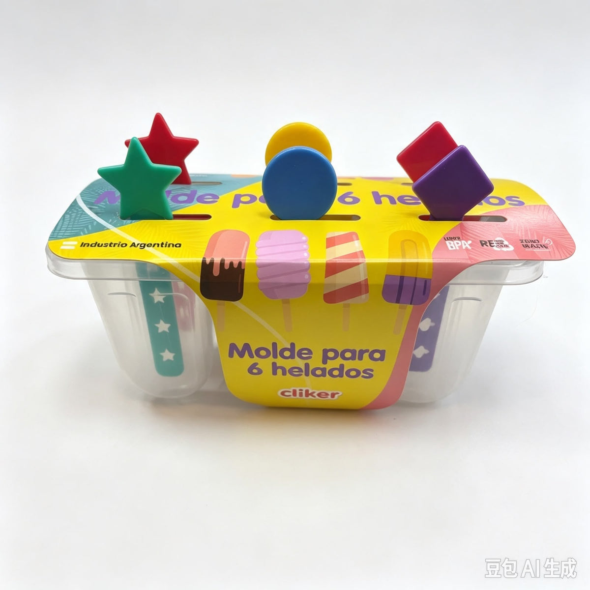 MOLDE P/HELADOS 6PC雪糕模15803