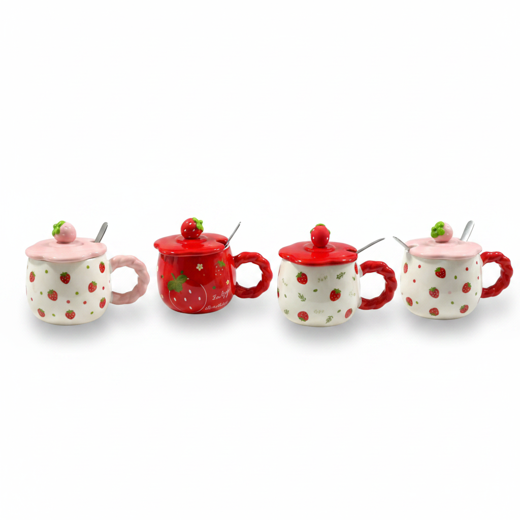 TAZA C/TAPA 陶瓷杯 X-1486