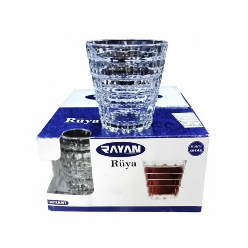 SET DE 4 VASOS 280ML 玻璃杯四件套 RYG8087(4286)