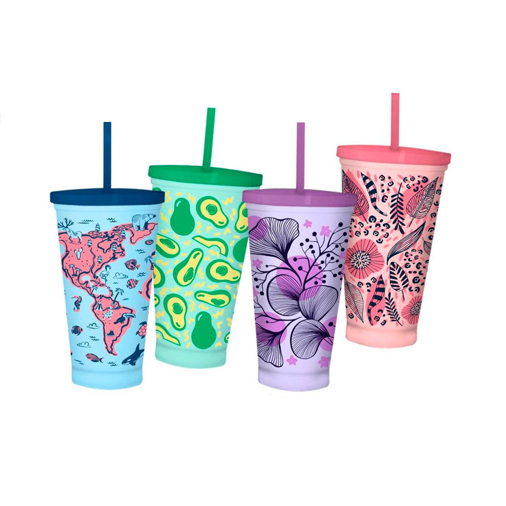VASO ECO 460ML 吸管饮水杯 7598