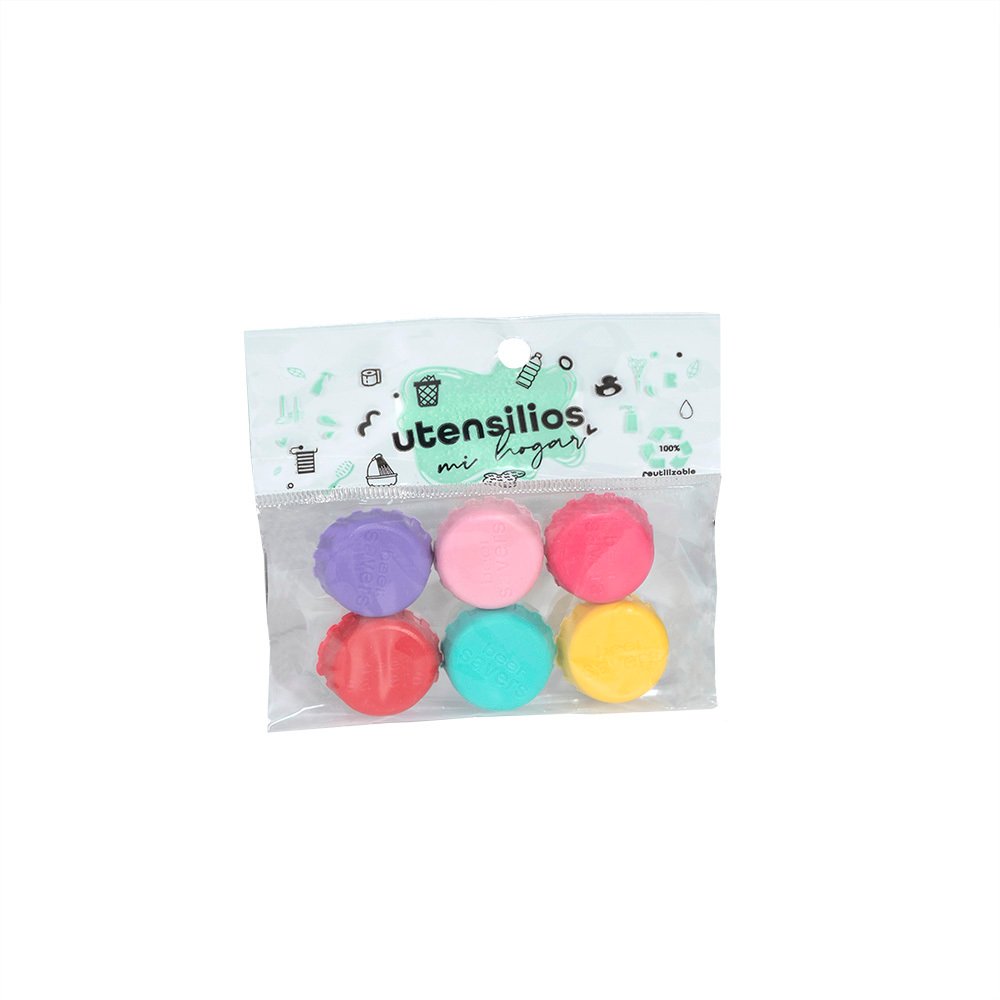 SET BOLSA TAPITA DE CERVEZA X 6 瓶盖 1215