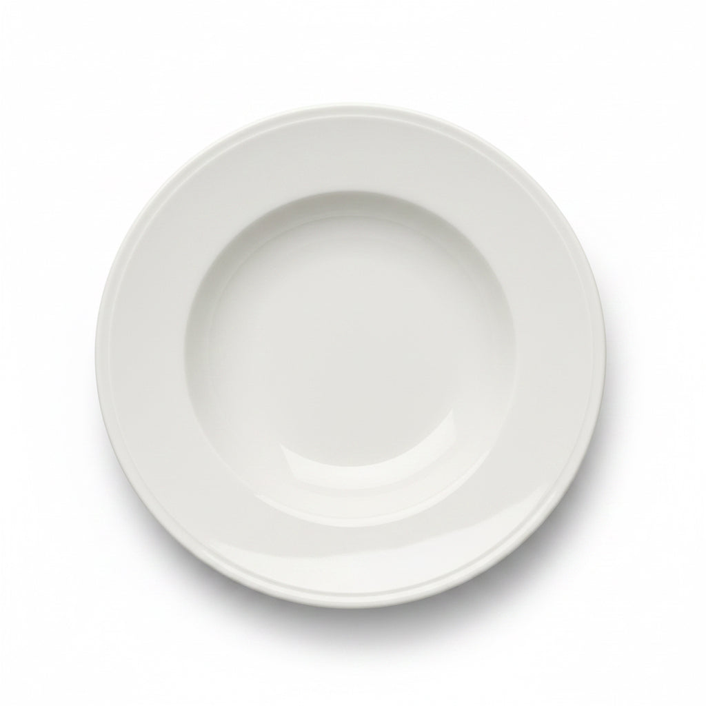 PLATO POSTRE HONDO 18CM 塑料白盘 AB-20191
