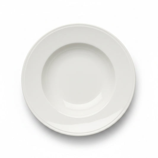 PLATO POSTRE HONDO 18CM 塑料白盘 AB-20191