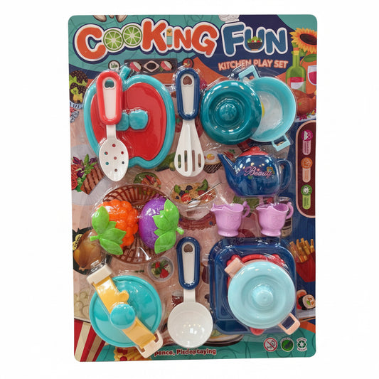 SET DE COCINA C/ANAFE 28*5*42 玩具厨房套装 HW22051635(626033)