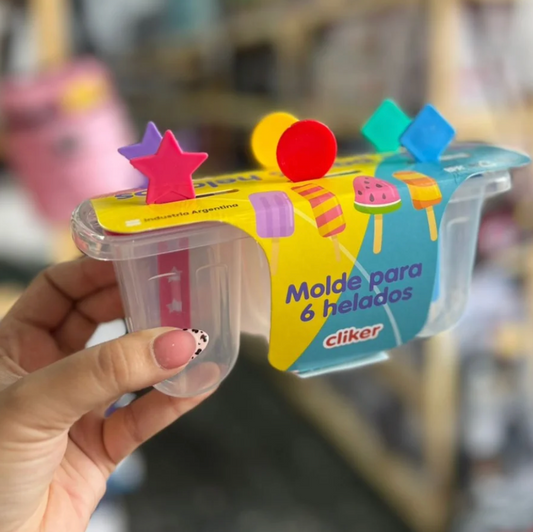 MOLDE HELADO 6PC 雪糕模 1580
