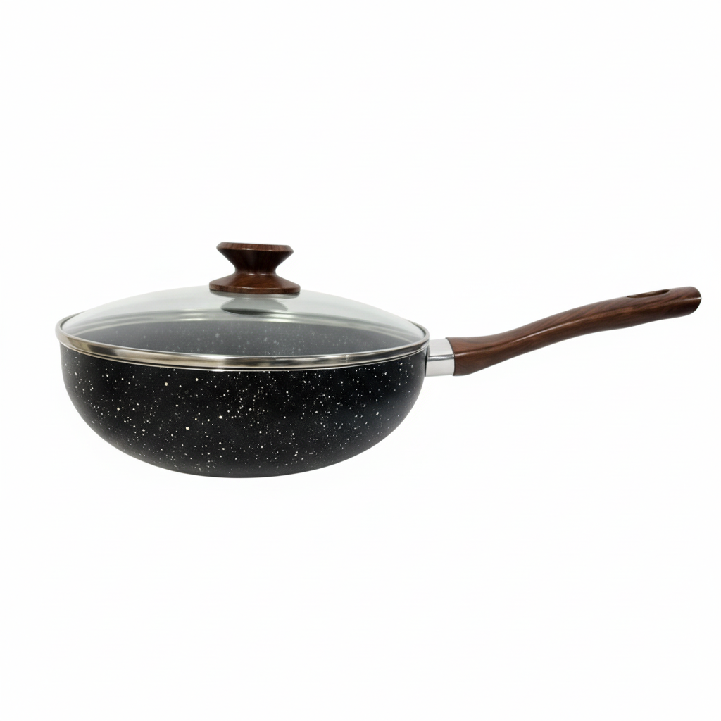 WOK 26CM 木柄炒锅 HS7004-26