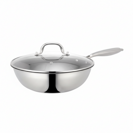 WOK 29CM 不锈钢炒锅04012 CY2606-29
