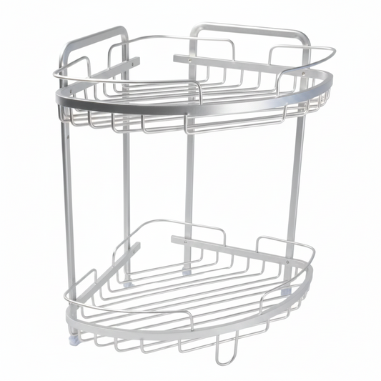 ORGANIZADOR 2 ESTANTES ALUMINIO 储物盒00018 B001