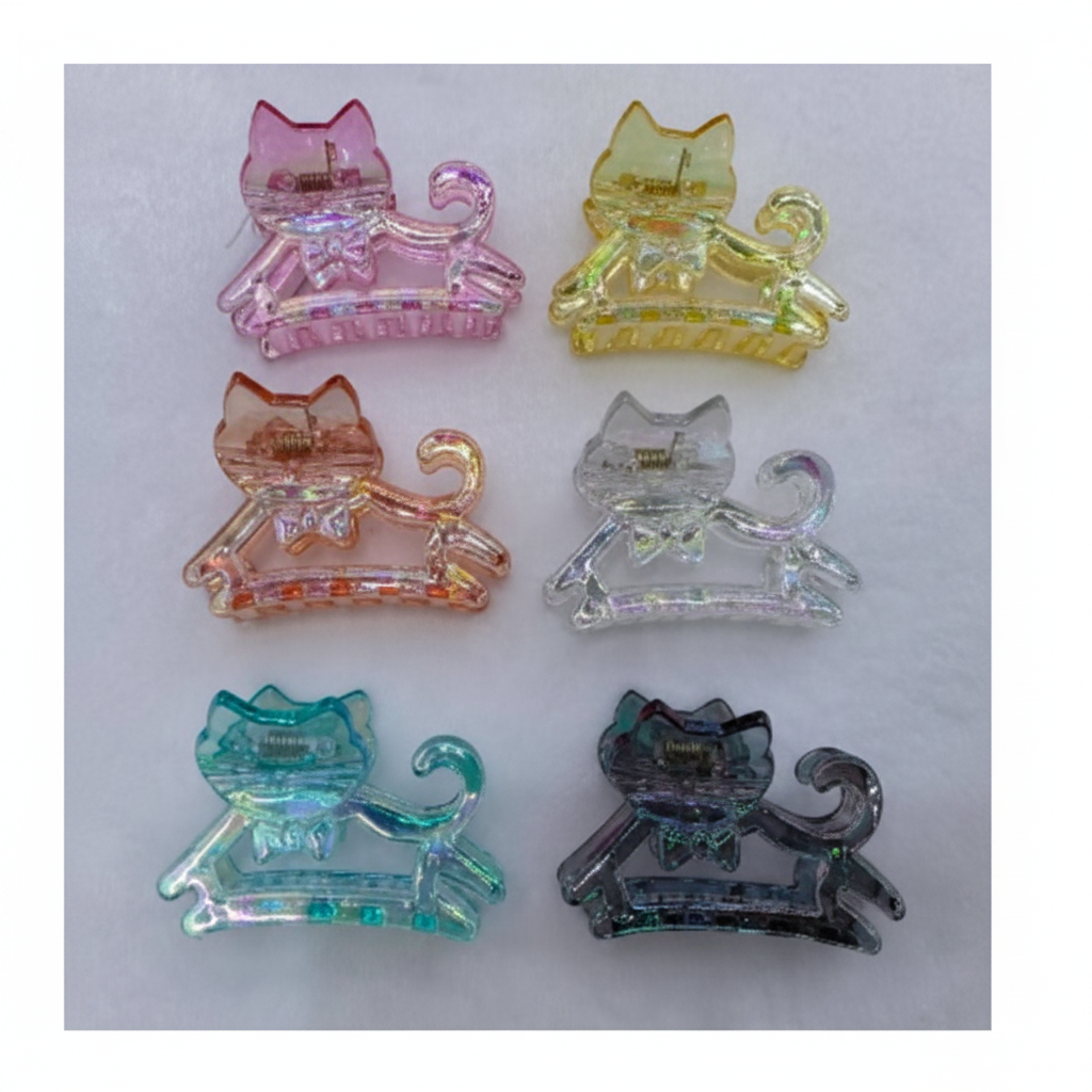 BROCHE DE PELO *12 猫图案发夹 AA-5545