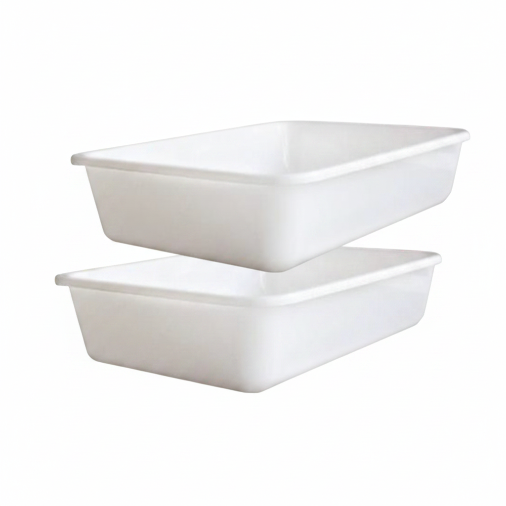 BANDEJA CARNICERA 30*40*10CM 塑料白篮子 DA152