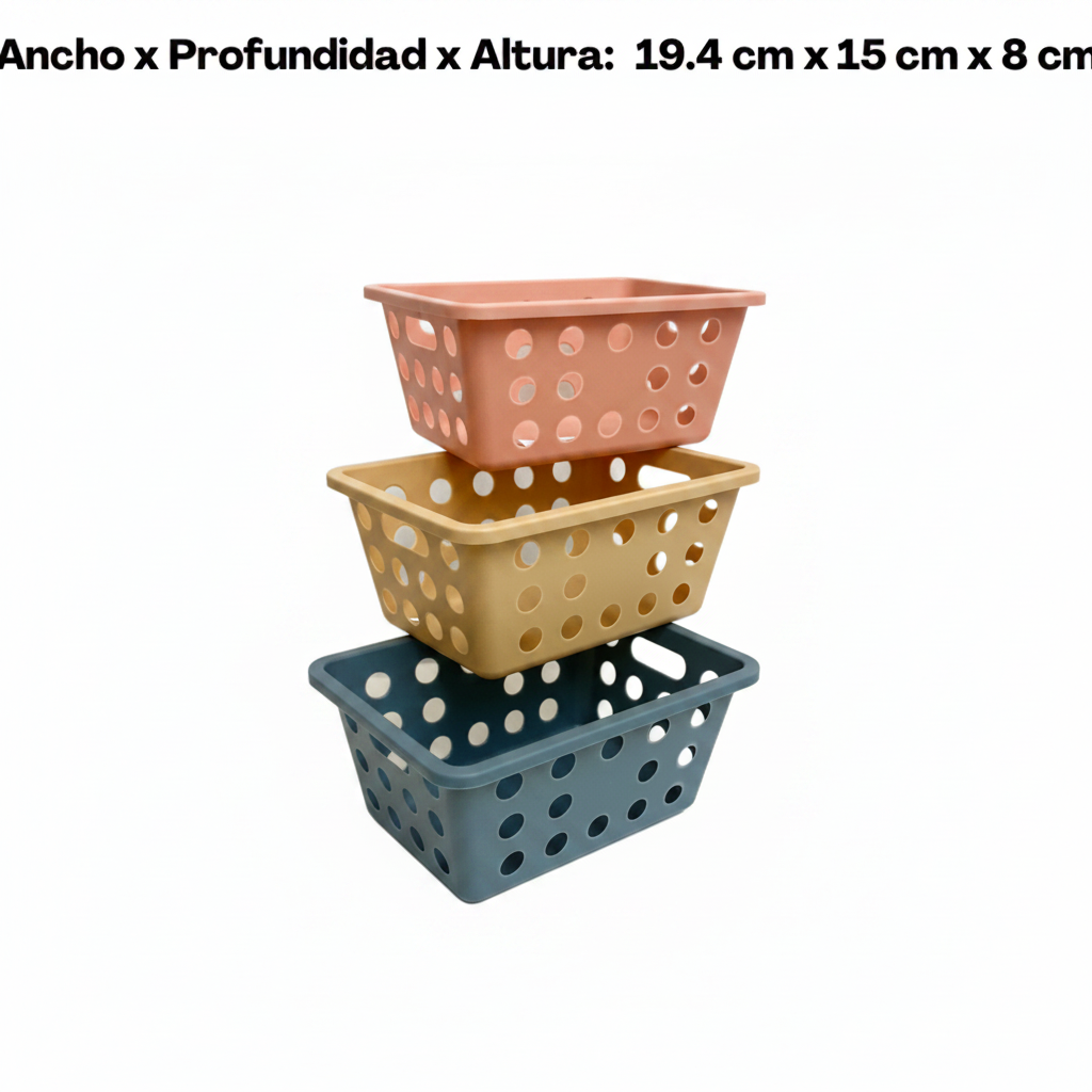 CANASTO N1 MUTIFUNCIONAL 塑料洞洞方小篮子 DA251