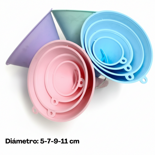 EMBUDOS*4 PLASTICOS 塑料漏斗四件套 DA304
