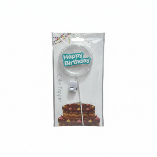 TOPPER CAKE LUCES 生日蛋糕装饰带彩色灯 LF26006