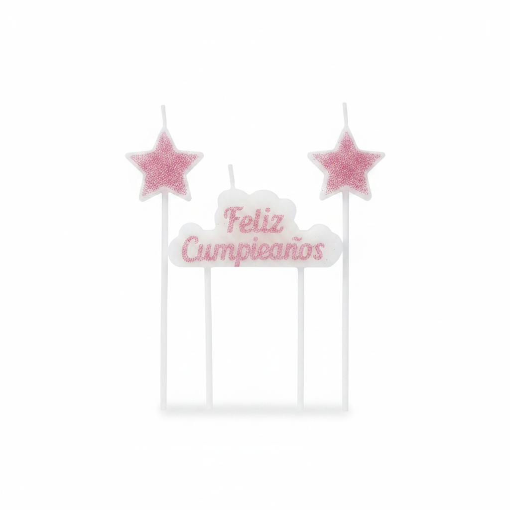 VELAS ESTRELLAS 3PCS 生日蜡烛三件套 LF25995