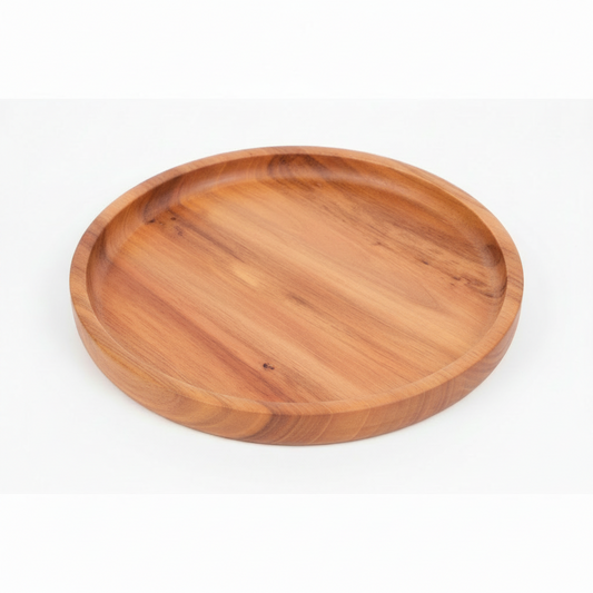 BANDEJA PLATO MADERA 18CM 木制小盘 CA5438Z