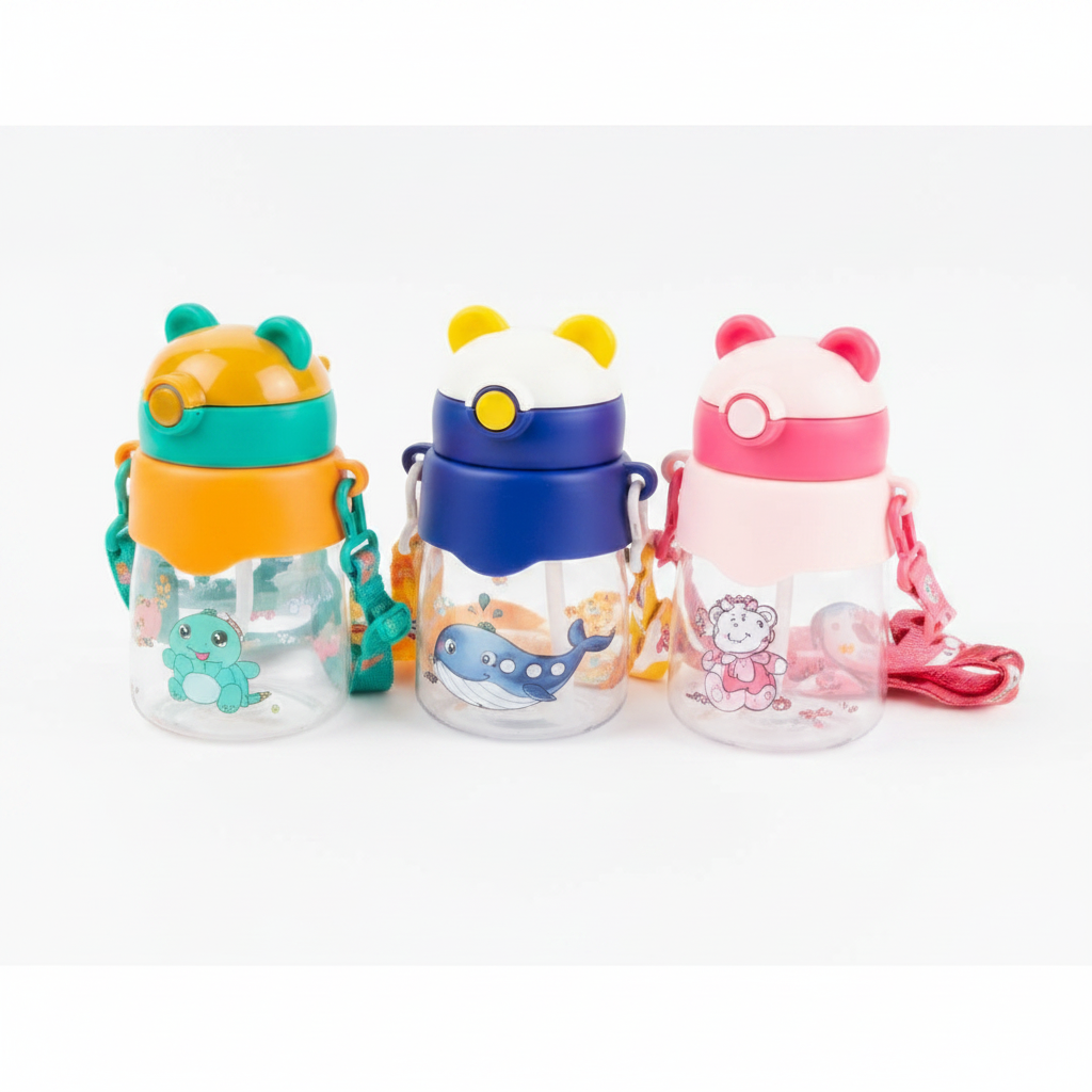 BOTELLA PLASTICA 16CM 儿童吸管水杯 NS177123Z2