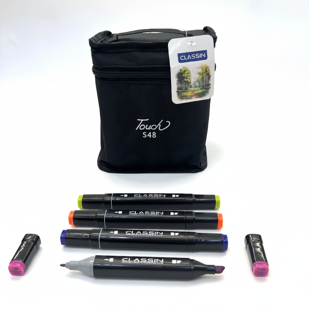 MARCADORES CON BOLSA 48U 双头马克笔48袋装 MARCS11134-30
