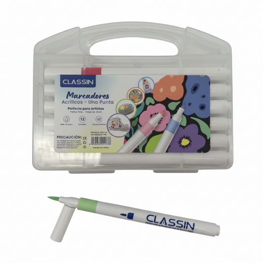 MARCADORES 12U 3303-12 水彩笔12色盒装 MARCS11776-160