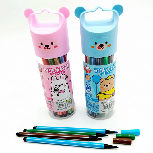 MARCADORES 24U 6601-24-96 水彩笔24圆盒装 MARCS16105-96