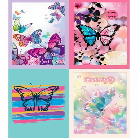CUADERNO A5 MARIPOSA 536 蝴蝶图案笔记本 H52-011C10(XQ-536)