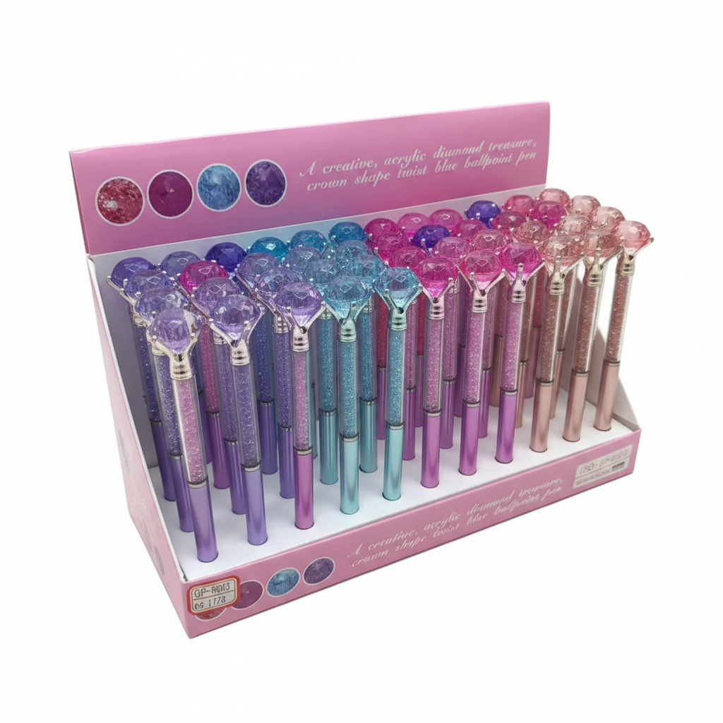 SET LAPICERA*4 NEGRA DIAMONTE 钻石黑圆珠笔四支装 H03-041A15