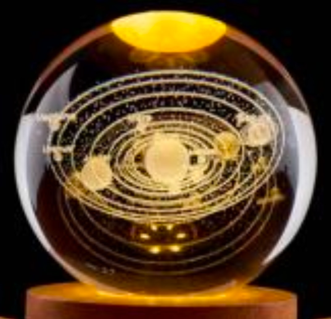 ESFERAS DE CRISTAL GIRATORIO SURTIDA 旋转玻璃球灯 H71-018