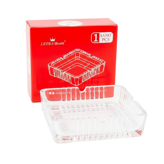 CENICERO VIDRIO 10*10CM 玻璃烟灰缸 NS390653